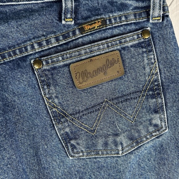 Wrangler George Strait Cowboy Cut Jeans Men's 36x36 Blue Western Straight Leg - Picture 6 of 11